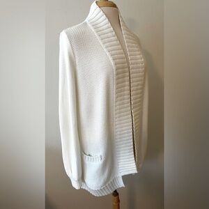 White Loft Cardigan 100% Cotton